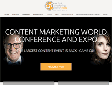 Tablet Screenshot of contentmarketingworld.com